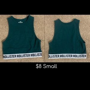 Hollister Green Crop Top